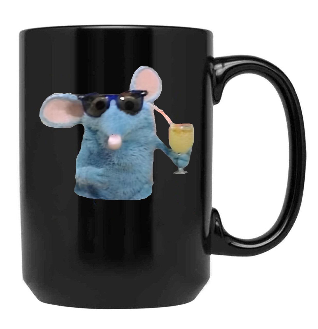 Cool Tutter The Mouse Black Coffee Mug, Gift Coffee Mug