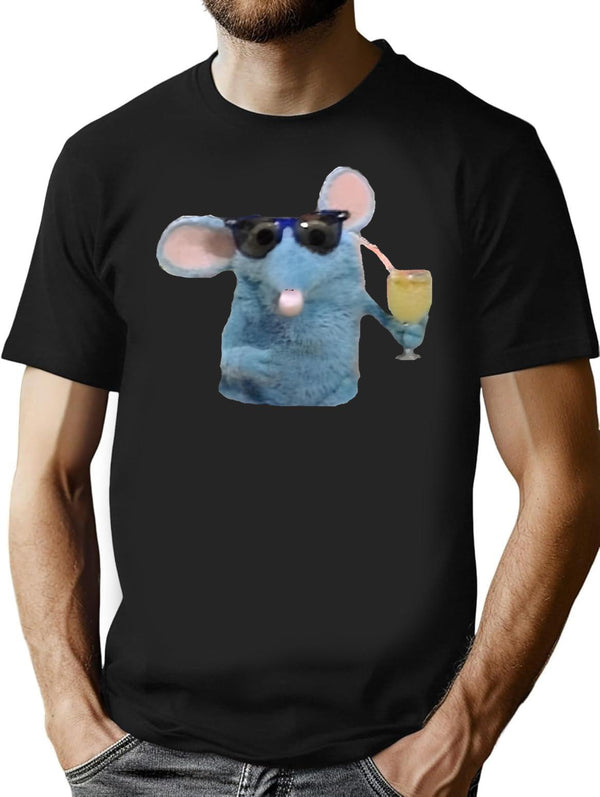 Cool Tutter The Mouse Premium Heavyweight Cotton T-Shirt - Black