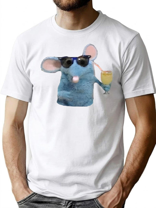 Cool Tutter The Mouse Premium Heavyweight Cotton T-Shirt - White