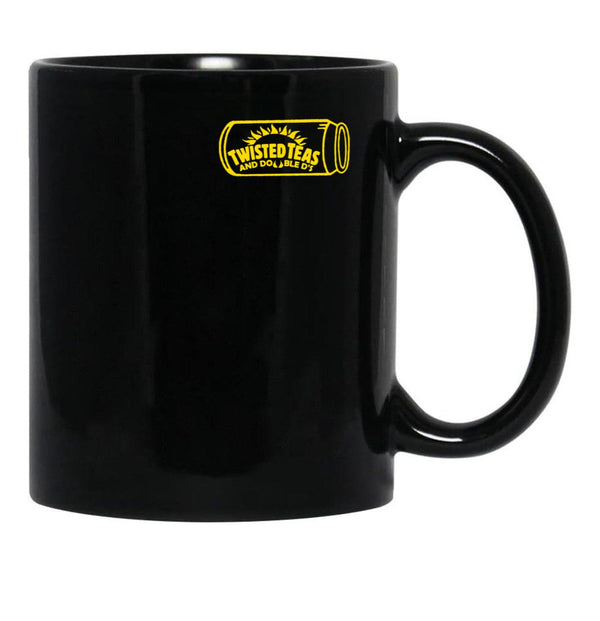 Cool Twisted Teas and Double DS Front and Back Front & Back 444444 Black Coffee Mug, Gift Coffee Mug - Black