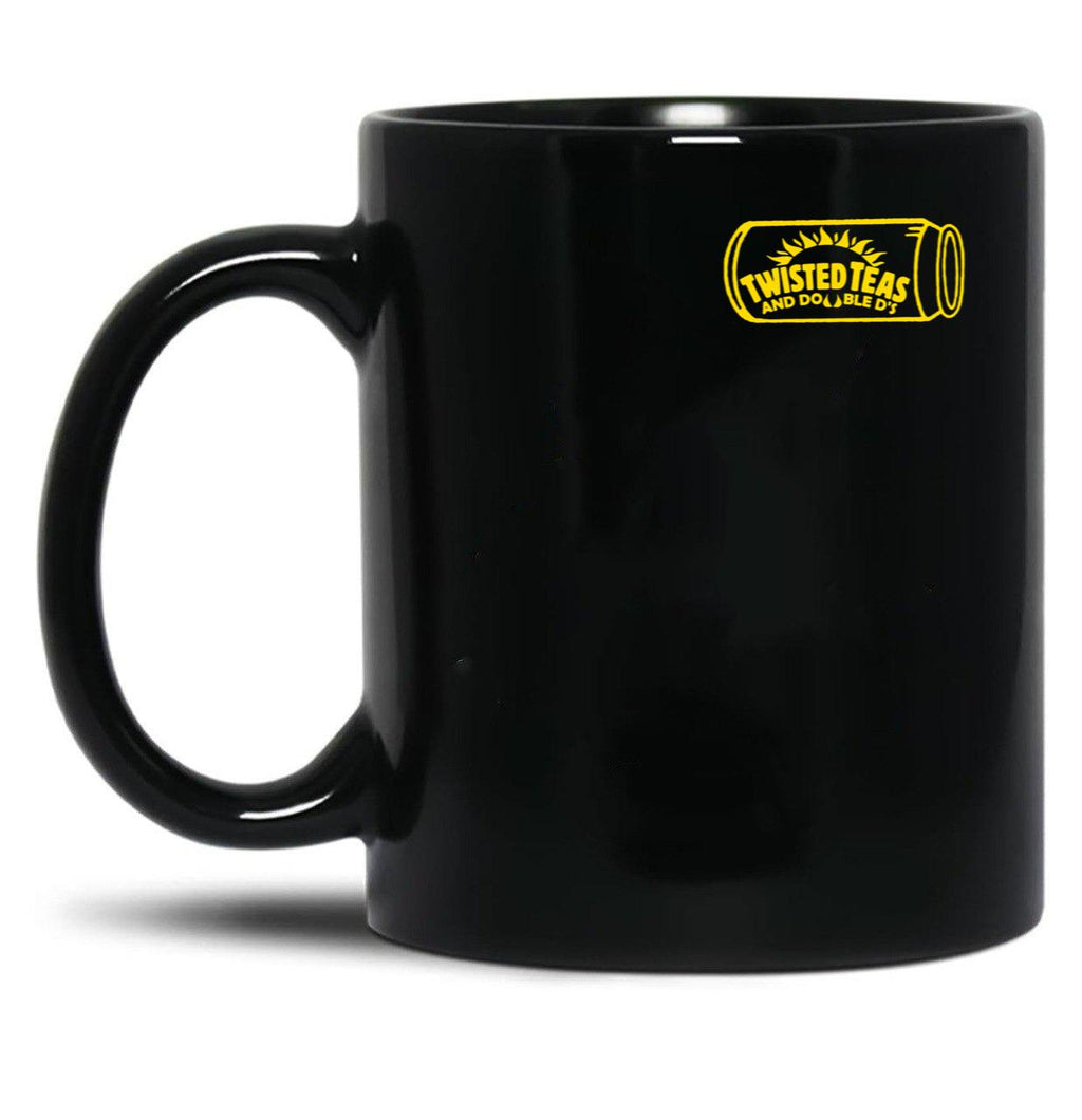 Cool Twisted Teas and Double DS Front and Back Front & Back 444444 Black Coffee Mug, Gift Coffee Mug