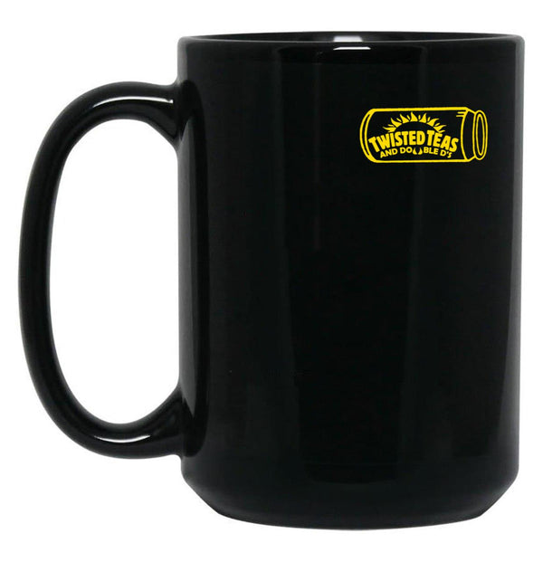 Cool Twisted Teas and Double DS Front and Back Front & Back 444444 Black Coffee Mug, Gift Coffee Mug - Black