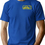 Cool Twisted Teas and Double DS Front and Back Front & Back 444444 Premium Heavyweight Cotton T-Shirt - Blue
