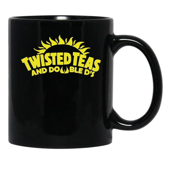 Cool Twisted Teas and Double Ds Black Coffee Mug, Gift Coffee Mug - Black