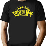 Cool Twisted Teas and Double Ds Premium Heavyweight Cotton T-Shirt - Black
