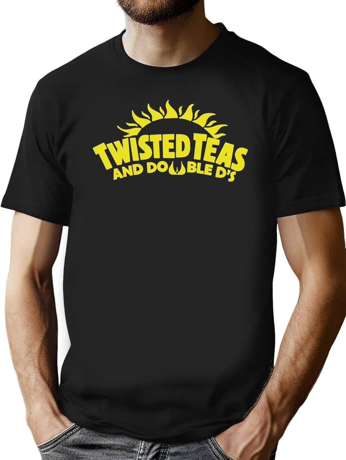 Cool Twisted Teas and Double Ds Premium Heavyweight Cotton T-Shirt - Black