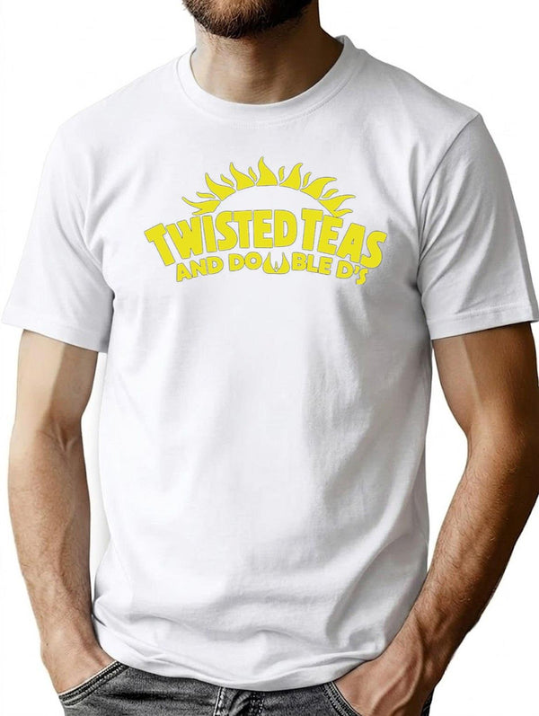 Cool Twisted Teas and Double Ds Premium Heavyweight Cotton T-Shirt - White