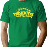 Cool Twisted Teas and Double Ds Premium Heavyweight Cotton T-Shirt - Green
