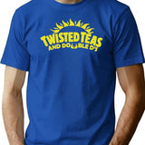 Cool Twisted Teas and Double Ds Premium Heavyweight Cotton T-Shirt - Blue
