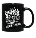 Cooler Pinball Dad Funny Pinball Black Coffee Mug, Gift Coffee Mug - Black