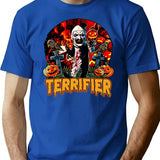 Cophorror Movie Characters T-Shirt for Men & Women, T-Shirts Graphic Tee - Blue