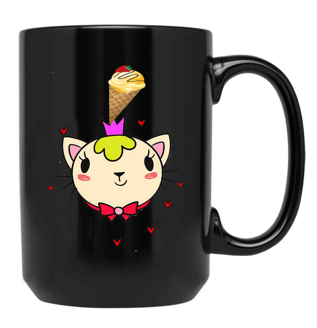 Copie De Cat Mom Black Coffee Mug, Gift Coffee Mug