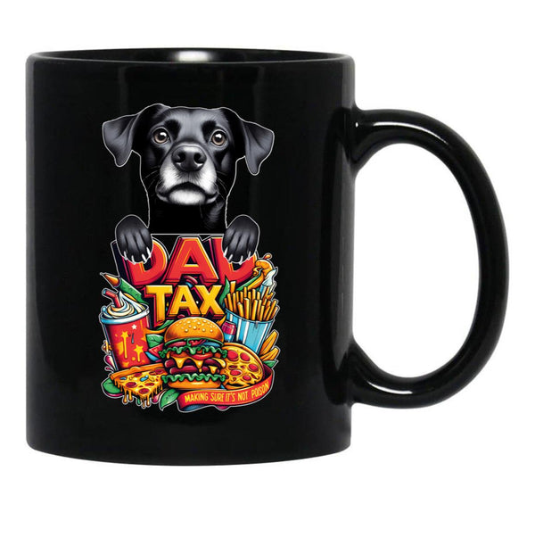 De Dad Tax Black Coffee Mug - Black