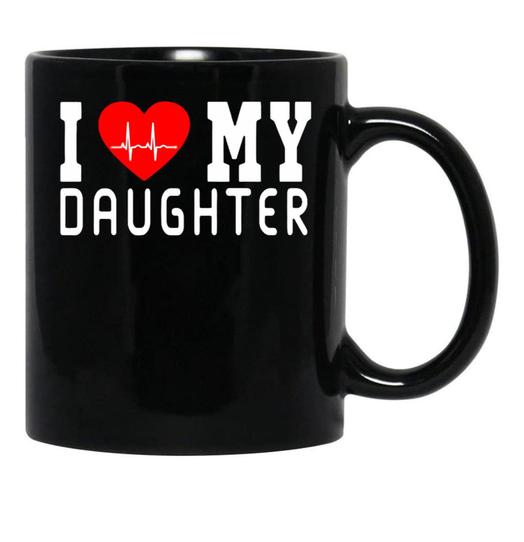 I Love My Girlfriend And Christmas Gift Girlfriend. Black Coffee Mug - Black
