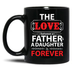 Happy Father'S Day Dad Black Coffee Mug