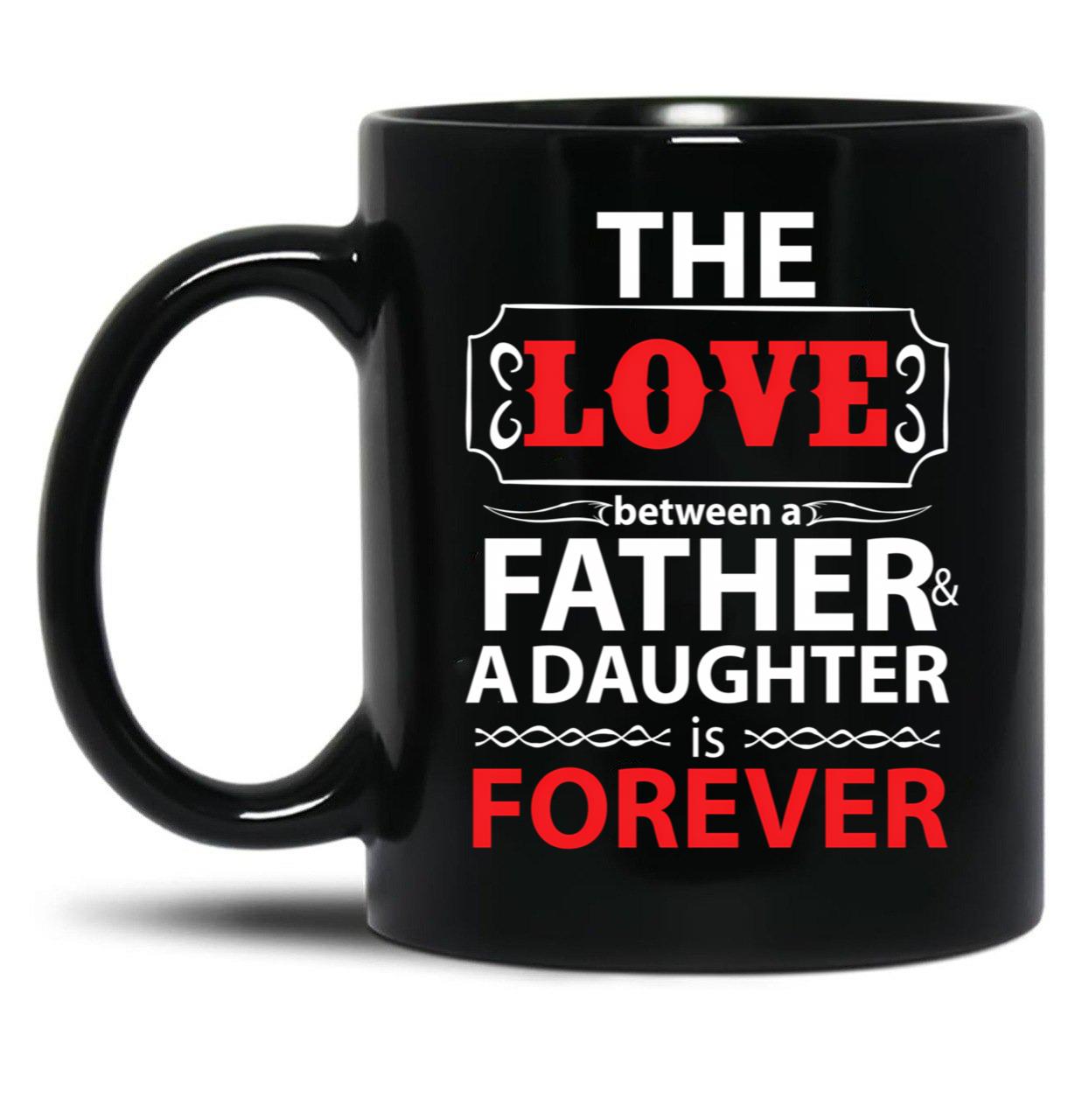 Happy Father'S Day Dad Black Coffee Mug