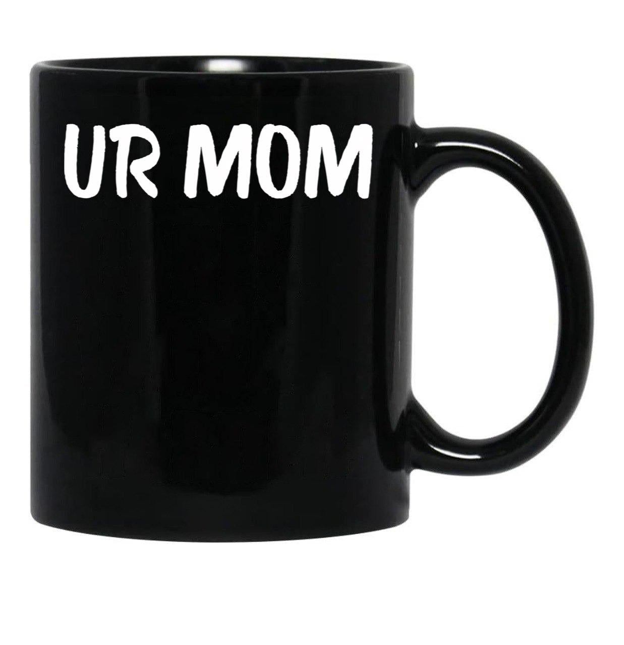 Ur Mom Black Coffee Mug, Gift Coffee Mug - Black