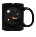 Corgi And Moon T-Shirt Black Coffee Mug, Gift Coffee Mug - Black