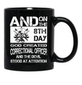 Correctional Officer Funny Correctional Officer Retirement Correctiona Black Coffee Mug, Gift Coffee Mug - Black