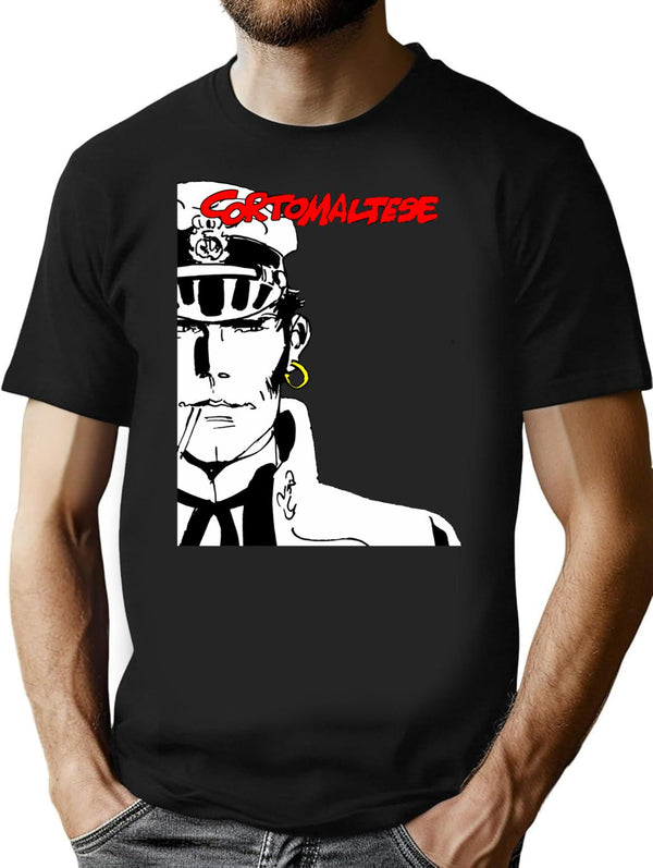Corto Maltese - Comics Hero T-Shirt for Men & Women, T-Shirts Graphic Tee - Black
