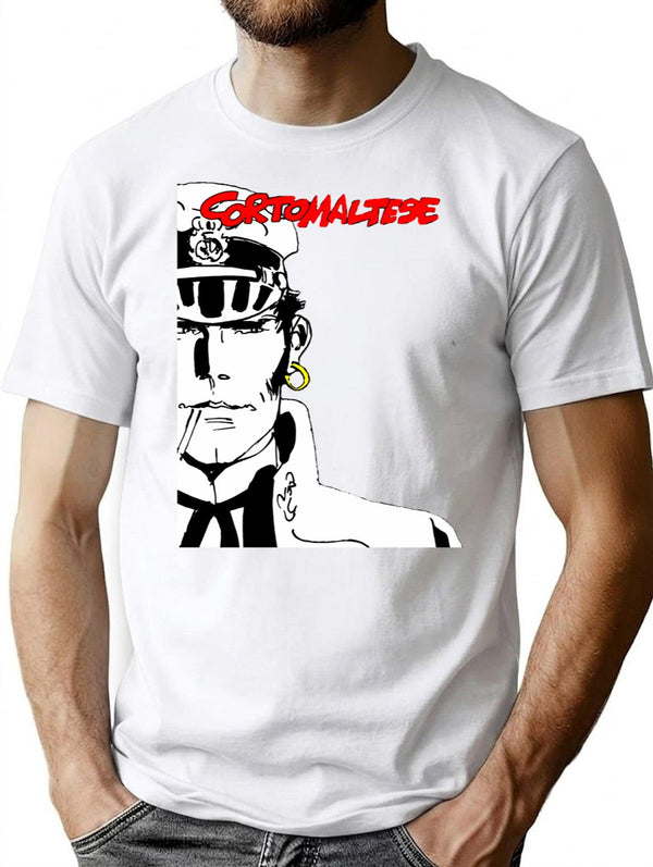 Corto Maltese - Comics Hero T-Shirt for Men & Women, T-Shirts Graphic Tee - White