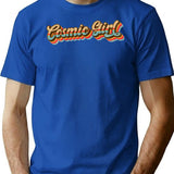 Cosmic Girl T-Shirt for Men & Women, T-Shirts Graphic Tee - Blue