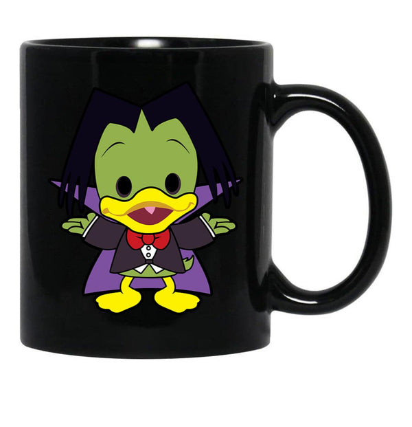 Count Duckula Chibi Black Coffee Mug, Gift Coffee Mug - Black