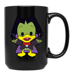 Count Duckula Chibi Black Coffee Mug, Gift Coffee Mug