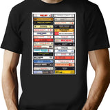 Country Music Hits - Greatest Country Hits - Vintage Cassettes T-Shirt for Men & Women, T-Shirts Graphic Tee - Black