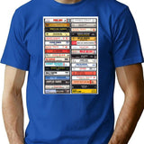 Country Music Hits - Greatest Country Hits - Vintage Cassettes T-Shirt for Men & Women, T-Shirts Graphic Tee - Blue