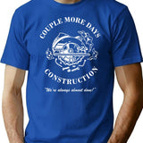 Couple More Days Construction We're Always Almost Done Funny Premium Heavyweight Cotton T-Shirt - Blue