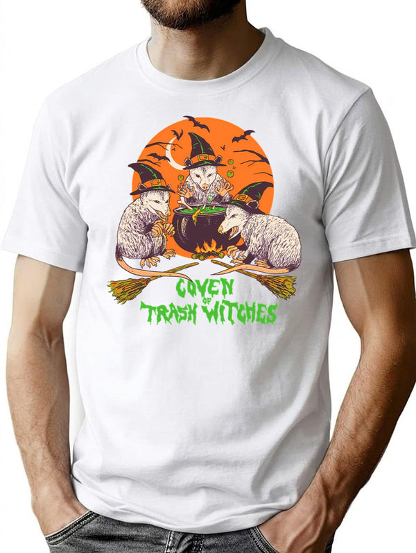 Coven Of Trash Witches T-Shirt for Men & Women, T-Shirts Graphic Tee - White