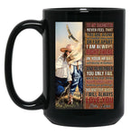 Cowgirl To My Daughter Black Coffee Mug