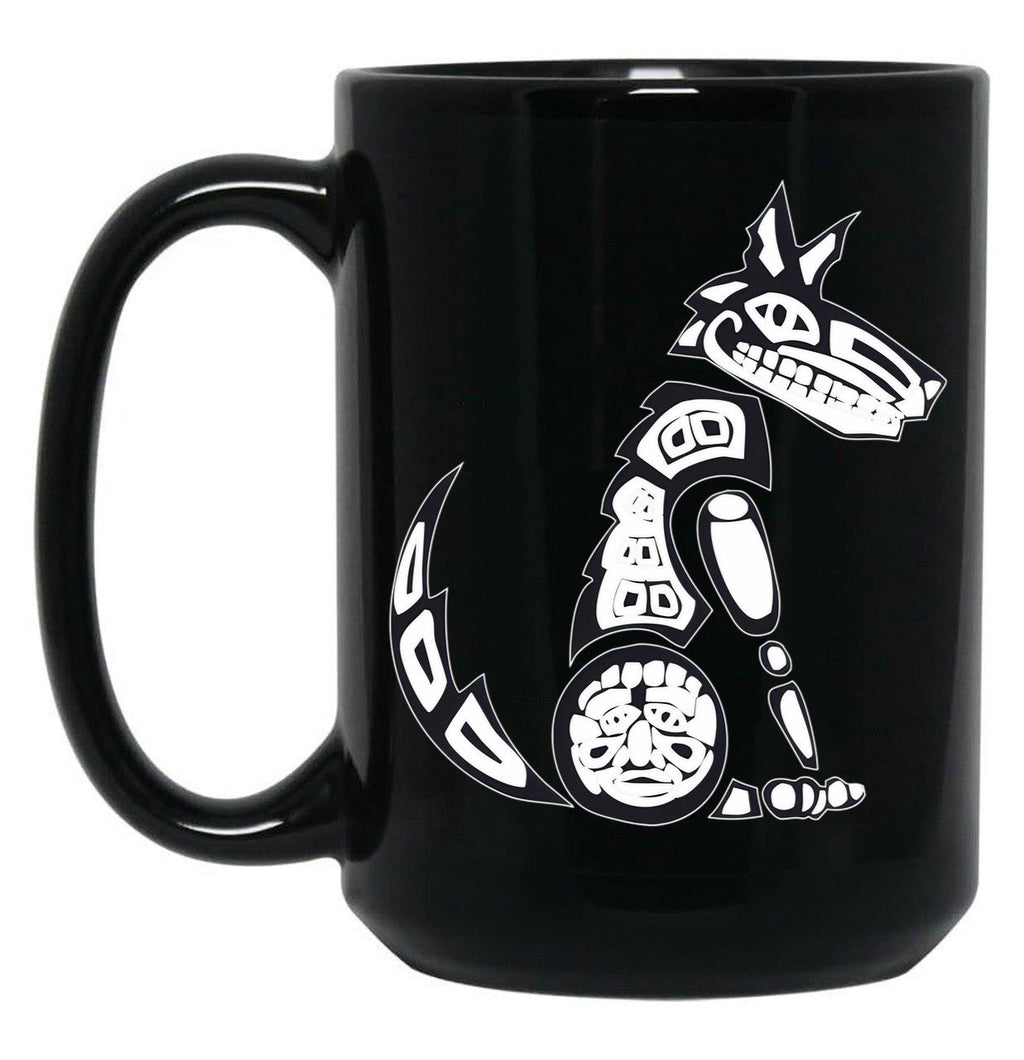 Coyote Black Coffee Mug, Gift Coffee Mug