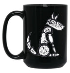 Coyote Black Coffee Mug, Gift Coffee Mug