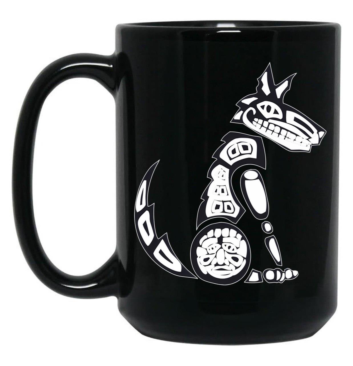 Coyote Black Coffee Mug, Gift Coffee Mug