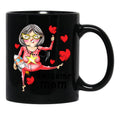 Crazy Momma'S Wonderland Collection Black Coffee Mug, Gift Coffee Mug - Black