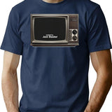 Created by Jack Stauber Retro Tv Premium Heavyweight Cotton T-Shirt - Navy