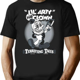 Creepy Cute Clown T-Shirt for Men & Women, T-Shirts Graphic Tee - Black