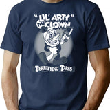 Creepy Cute Clown T-Shirt for Men & Women, T-Shirts Graphic Tee - Navy