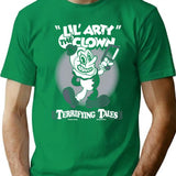 Creepy Cute Clown T-Shirt for Men & Women, T-Shirts Graphic Tee - Green