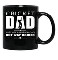 Cricket Dad Fathers Day Cricket Cool Dad Fathers Day Black Coffee Mug, Gift Coffee Mug - Black