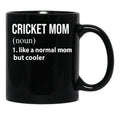 Cricket Mom Like A Normal Mom But Cooler Black Coffee Mug, Gift Coffee Mug - Black