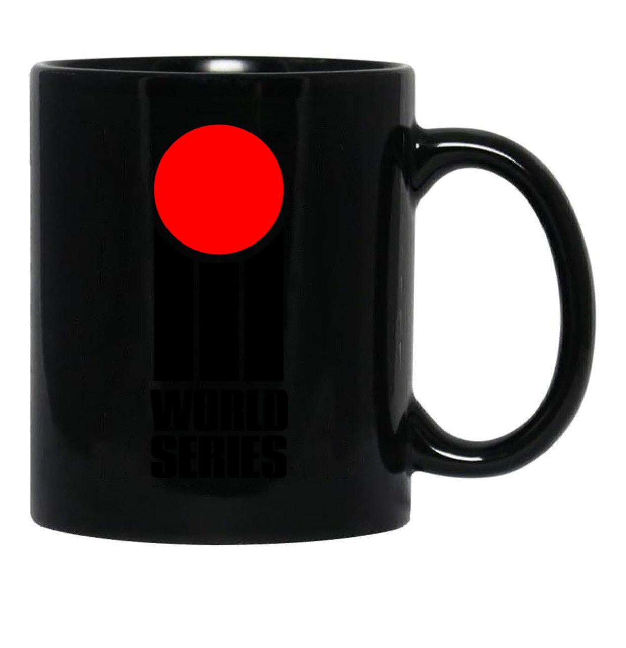 Cricket World Series Icon Black Coffee Mug, Gift Coffee Mug - Black