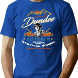 Crocodile Dundee Outback Survival School Premium Heavyweight Cotton T-Shirt - Blue