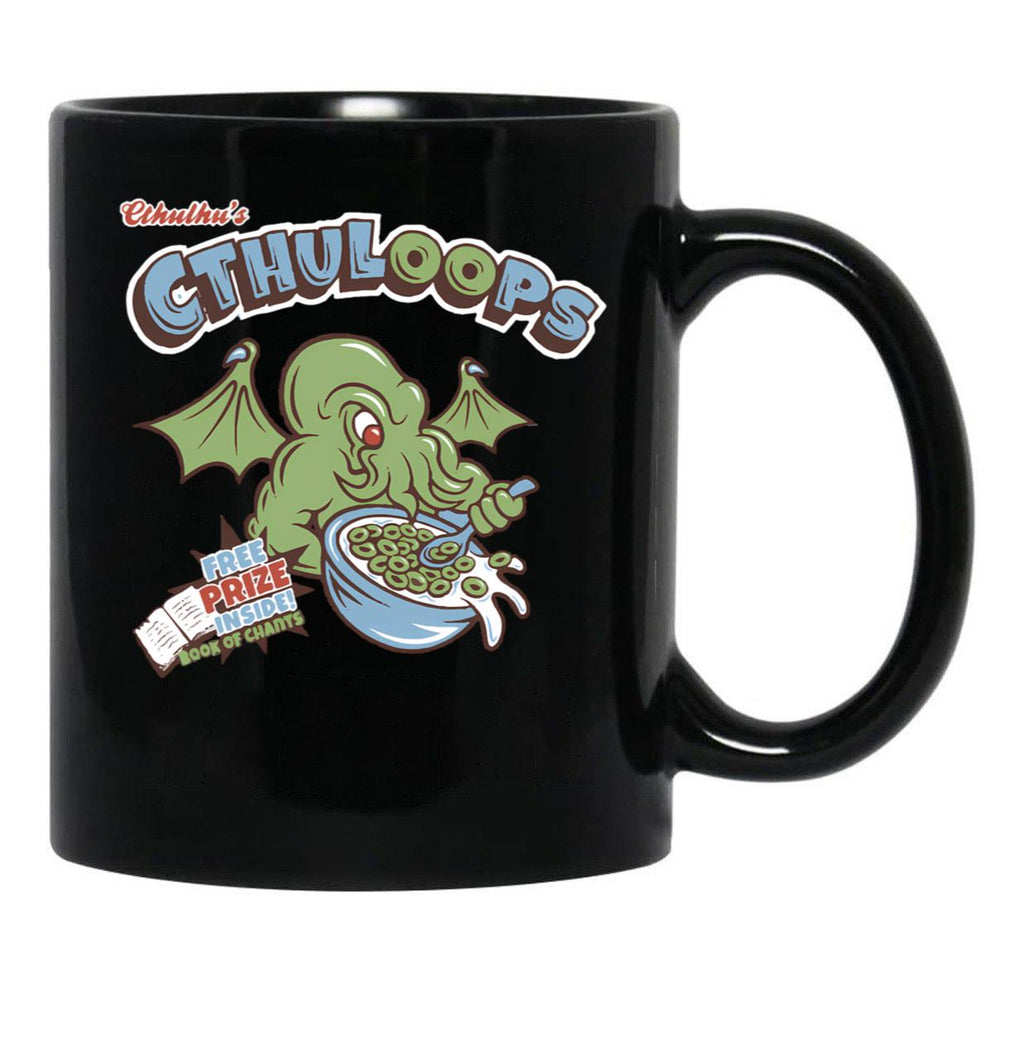 Cthulhu'S Loops Black Coffee Mug, Gift Coffee Mug - Black