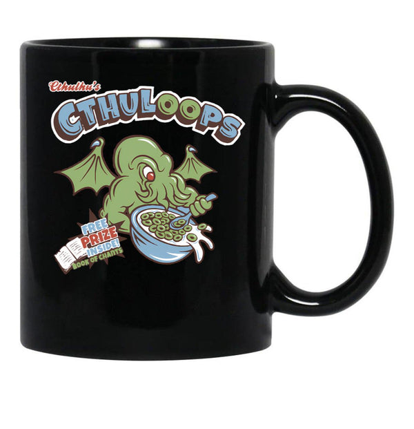 Cthulhu'S Loops Black Coffee Mug, Gift Coffee Mug - Black