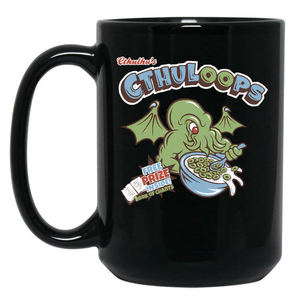 Cthulhu'S Loops Black Coffee Mug, Gift Coffee Mug - Black