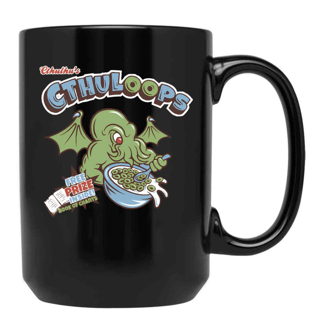Cthulhu'S Loops Black Coffee Mug, Gift Coffee Mug