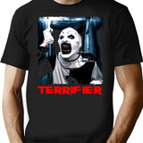 Cuan Horor Terrifier T-Shirt for Men & Women, T-Shirts Graphic Tee - Black